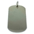 Dije chapa rectangular de acero para grabar de 4 cm x 2,1 cm