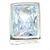 Dije de plata rectangulo de cubic transparente pasante de 1 cm x 0,8 cm