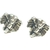 Aros elefantes de plata tailandesa en relieve 7 mm de alto x 8 mm de ancho