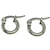 Argollitas de acero italianas lisas de 1 cm de diametro