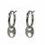 Argollitas de acero con eslabon G - comprar online