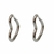 Argollitas de acero media caña con forma de corazon de 2 cm de diametro - comprar online