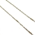 Cadena espiga de plata y oro de 55 cm de largo