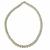Collar de perlas de 8 mm color blanco y cierre de acero 45 cm