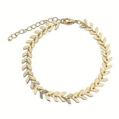 Pulseira escama de peixe banhada a ouro 18k - comprar online