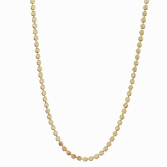 Colar choker bolinhas achatadas banhada a ouro 18k - comprar online