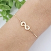 Pulseira infinito médio banhada a ouro 18k