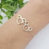 Pulseira mickey e minnie banhada a ouro 18k