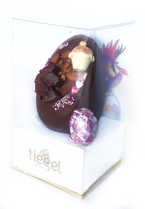 Huevo de Pascua "Mediano Cristal" - 250 grs - Tiegel Chocolatier
