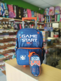 MOCHILA + CARTUCHERA LSD GAMER 9415302 36X28X14