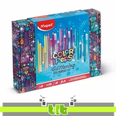 KIT DE COLOREO MAPED GLITTER 31 PIEZAS