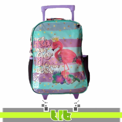 MOCHILA CARRO FLAMENCO PRINCESS 40X29X14