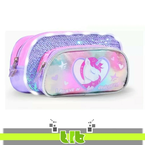 CARTUCHERA DOBLE FOOTY UNICORNIO F19022