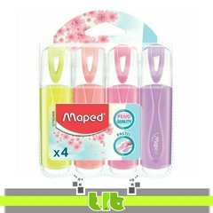 RESALTADOR MAPED PASTEL X 4 GRUESO - comprar online