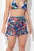 Saia Curta Ajuste Lateral Tule Estampado - comprar online