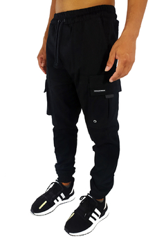 Calça Advanced Cargo Camaleão Urbano Jogger Street Wear Preta