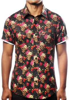 CAMISA ESTAMPADA CAMALEÃO URBANO CAVEIRA MEXICANA GOLD