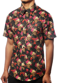 CAMISA ESTAMPADA CAMALEÃO URBANO CAVEIRA MEXICANA GOLD - comprar online