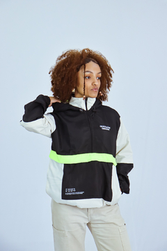 Jaqueta Corta Vento Anorak Camaleão Urbano Capuz Verde Neon - Camaleão Urbano