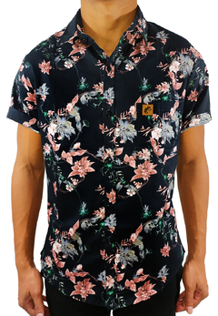 CAMISA ESTAMPADA CAMALEÃO URBANO STORM FLOWERS