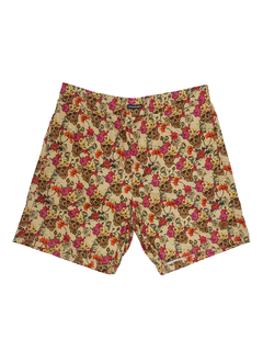 SHORT ESTAMPADO CAMALEÃO URBANO CAVEIRA MEXICANA BEGE