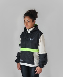 Jaqueta Corta Vento Anorak Camaleão Urbano Capuz Verde Neon - comprar online