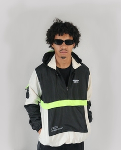 Jaqueta Corta Vento Anorak Camaleão Urbano Capuz Verde Neon - Camaleão Urbano