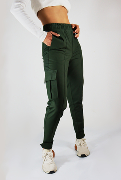 Calça Cargo Sarja Camaleão Urbano Jogger Verde - loja online