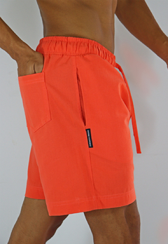 Bermuda Walkshort Camaleão Urbano Linho Coral na internet