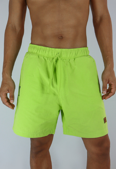 Bermuda Walkshort Camaleão Urbano Linho Verde Limão - loja online