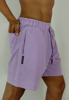 Bermuda Walkshort Camaleão Urbano Linho Lilas - Camaleão Urbano