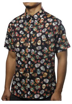 CAMISA ESTAMPADA CAMALEÃO URBANO MIX CAVEIRAS - comprar online