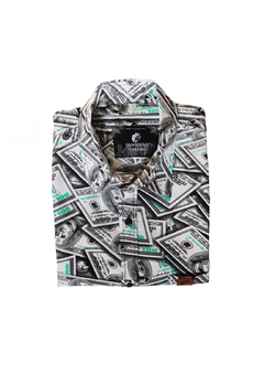 CAMISA ESTAMPADA CAMALEÃO URBANO DOLAR - Camaleão Urbano