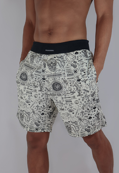 Short Estampado Camaleão Urbano Casual Caveira Exótico na internet