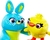 Bunny y Ducky Toy Story 4 - Interactivos, con sonido - Originales de Mattel - La Tienda de Woody