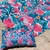 Kit Summer Personalizado Canga de Praia + Almofadinha Estampa Floral Rosa