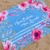 Canga de Praia Personalizada | Estampa Floral Aquarela Azul - Âncora Pink