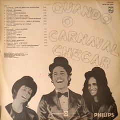 LP Quando o carnaval chegar - Chico Buarque, Nara leão e Maria Bethânia - comprar online