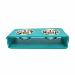 Comedouro Hello Pet Modern Duplo Verde Menta