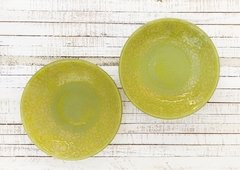 Ensaladera / Bowl PRIMAVERA verde seco + crema - comprar online