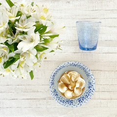 Ensaladera / Bowl Primavera blanco + azul - LUA objetos