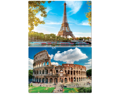 Paris e Roma - Quebra-Cabeça 1000 peças - comprar online