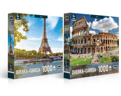 Paris e Roma - Quebra-Cabeça 1000 peças