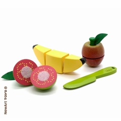 Kit 3 Frutinhas com Velcro (Banana, Goiaba e Maça)