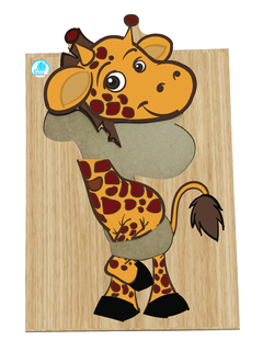Super Quebra Cabeça - Girafa - 7 peças