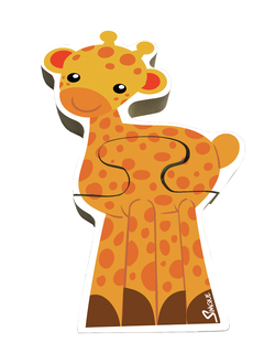 Quebra-Cabeça Vertical Baby - Girafa