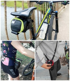 Estuche Cilíndrico de cámara de bicicleta + Correa Extensible ⠀⠀-⠀⠀ 3 productos en uno (Bajo asiento, Riñonera y Mini-Morral) - comprar online