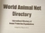 World Animal Net Directory International Directory of Animal Protection Organizations - comprar online