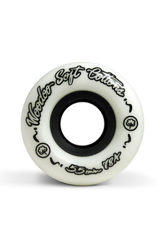 Ruedas de skate WOODOO SOFT COTTONS 55 mm 78A-WHITE