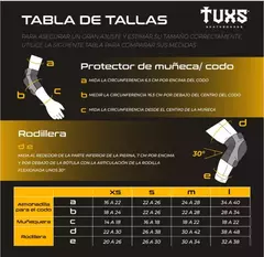 Protecciones Tuxs Pack Pro - Set Coderas, rodilleras y muñequera - comprar online